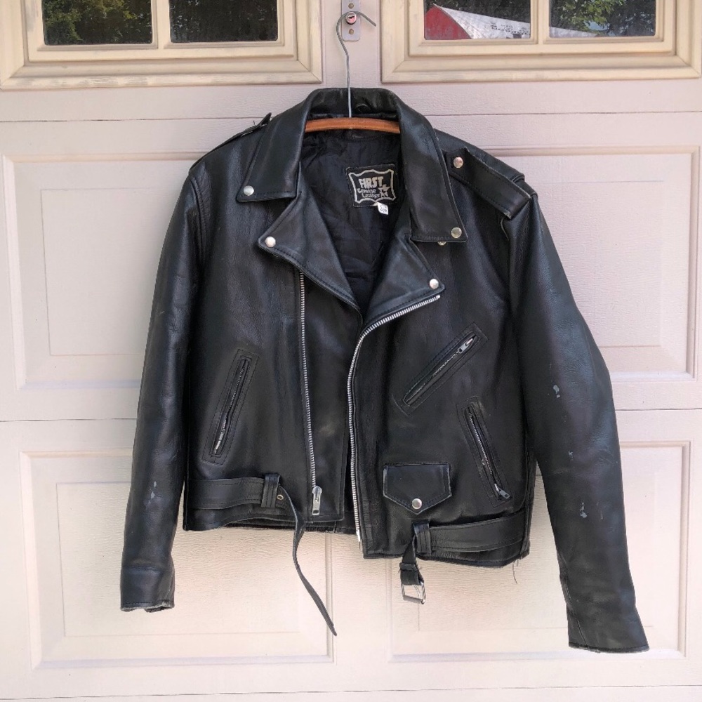 Vintage Leather Biker Jacket